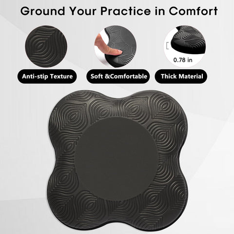 MBHKRRS knee pads with non-slip surface for stable floor exercises