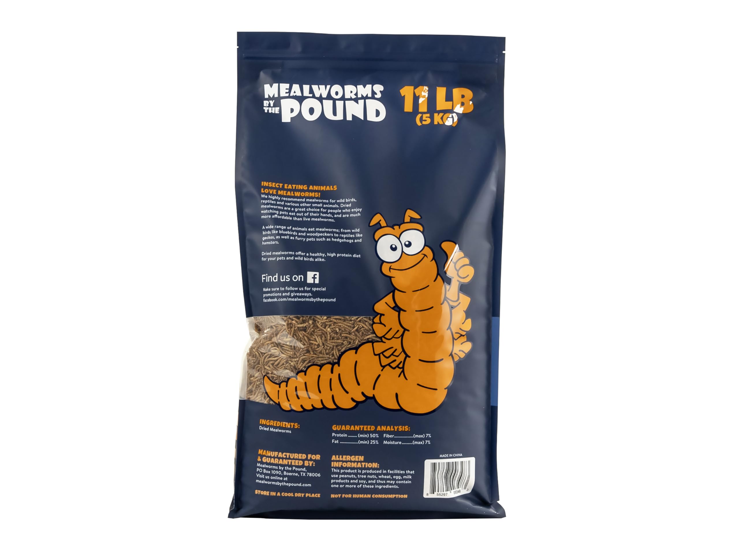 Mealworms by the Pound MBTP vegetarian diet emphasis for quality protein source.