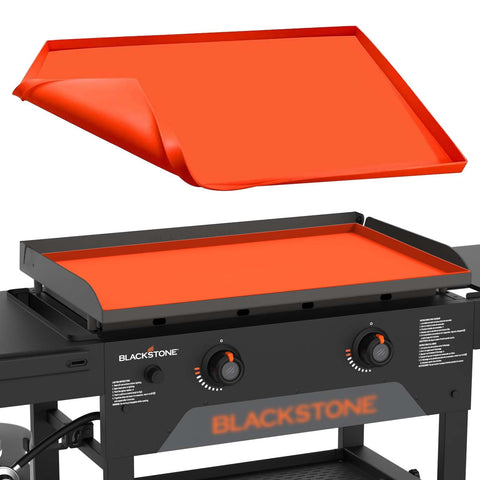 MBYLOEBA edge-silicone grill mat blocks rain and grease on griddle surfaces