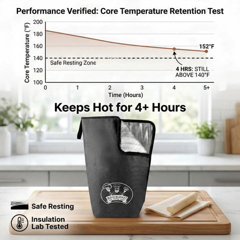MBYLOEBA reflective aluminum foil layer helps preserve heat during transport.