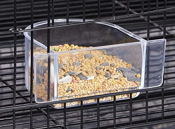 Durable plastic construction resists wear during daily bird care routines