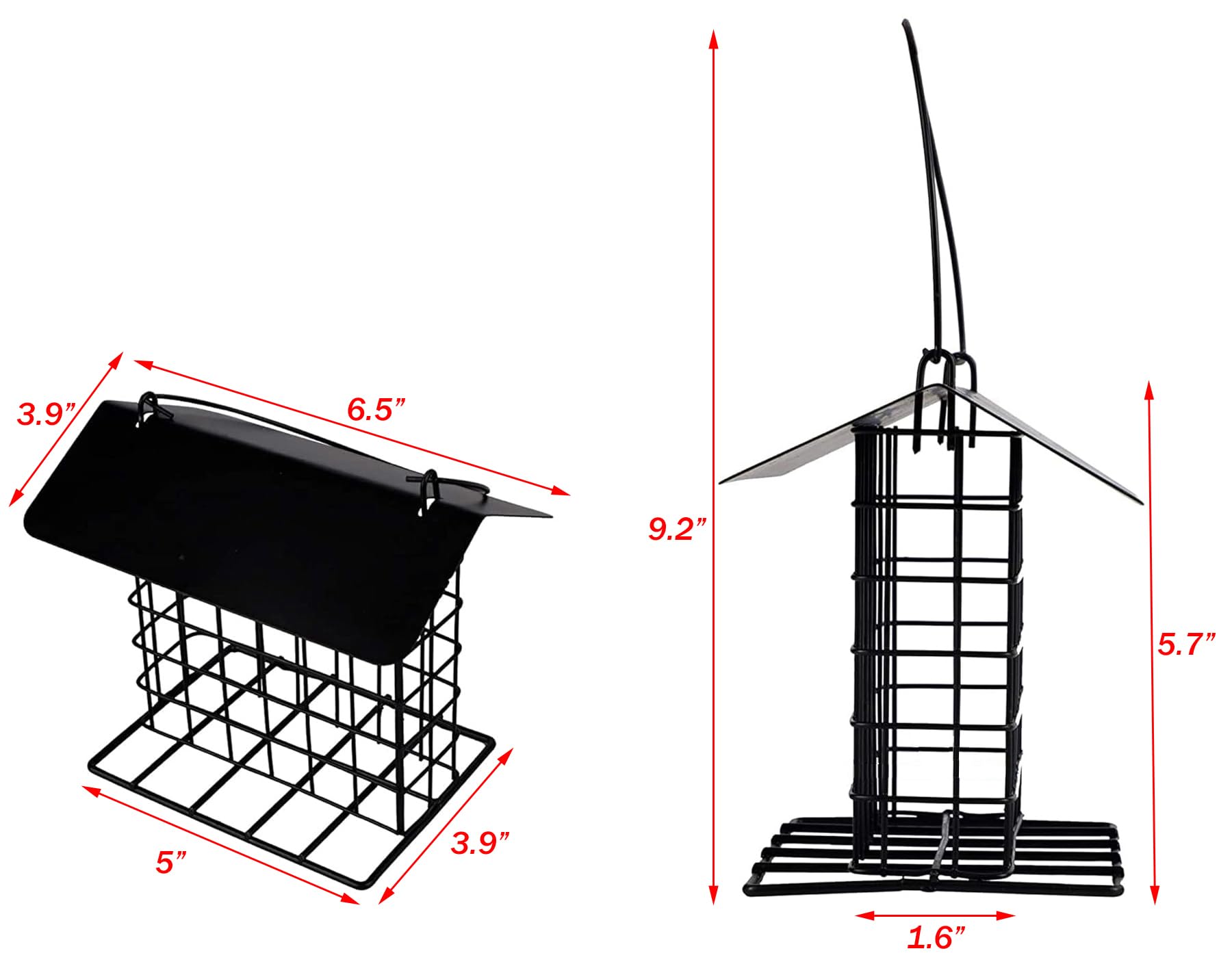 Mcage bird feeder on stand ready for yard or patio placement.