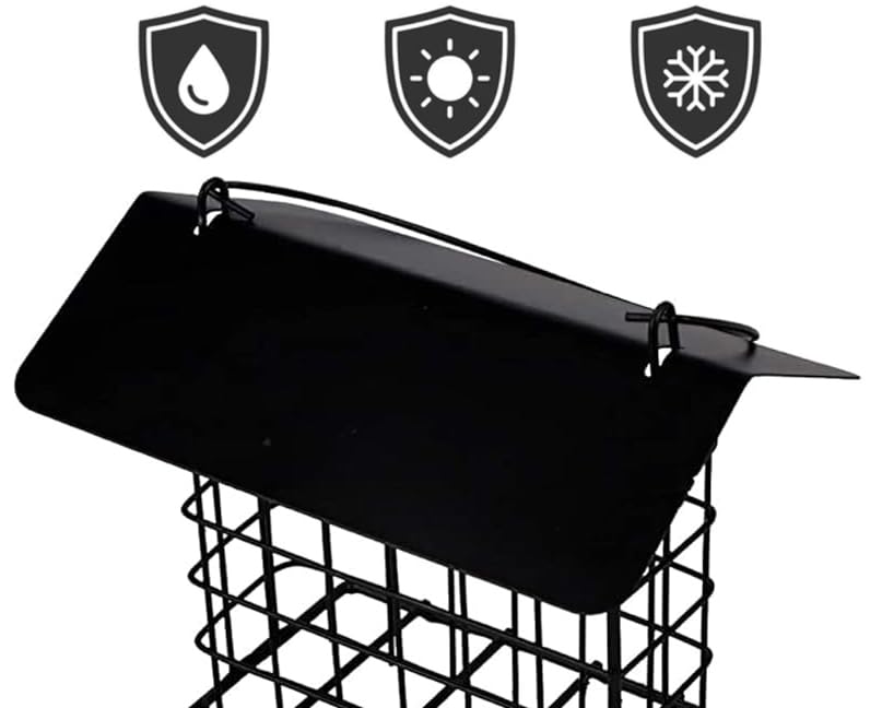 Mcage suet cake holder image demonstrates easy access and reuse.