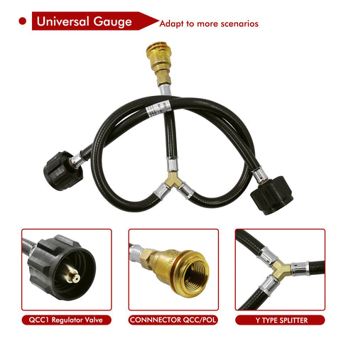 MCAMPAS brass splitter adapter offers durable, tool-free installation
