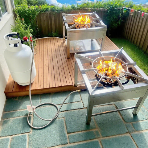 MCAMPAS double braided hose built for durability and flexibility outdoors