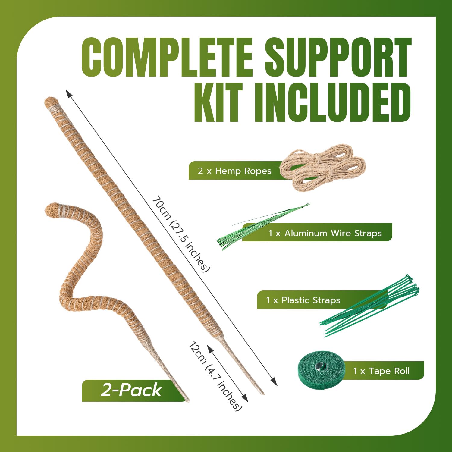 McBazel accessory set includes rope, garden ties, and tape