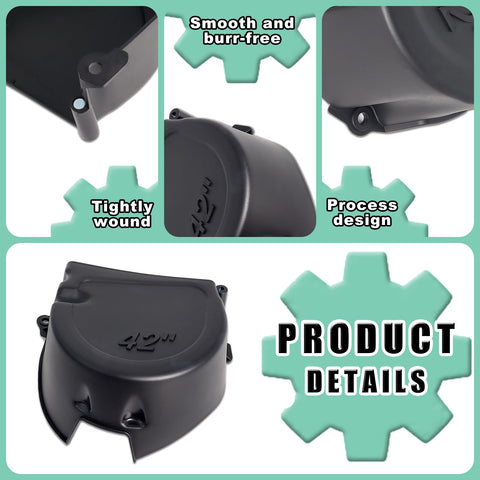 MCCKLE shield ABS material closeup emphasizes sturdy, corrosion resistant construction.