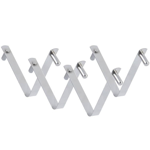 Mcduyant stainless steel pool clip securing a brush on a standard pole for reliable attachment