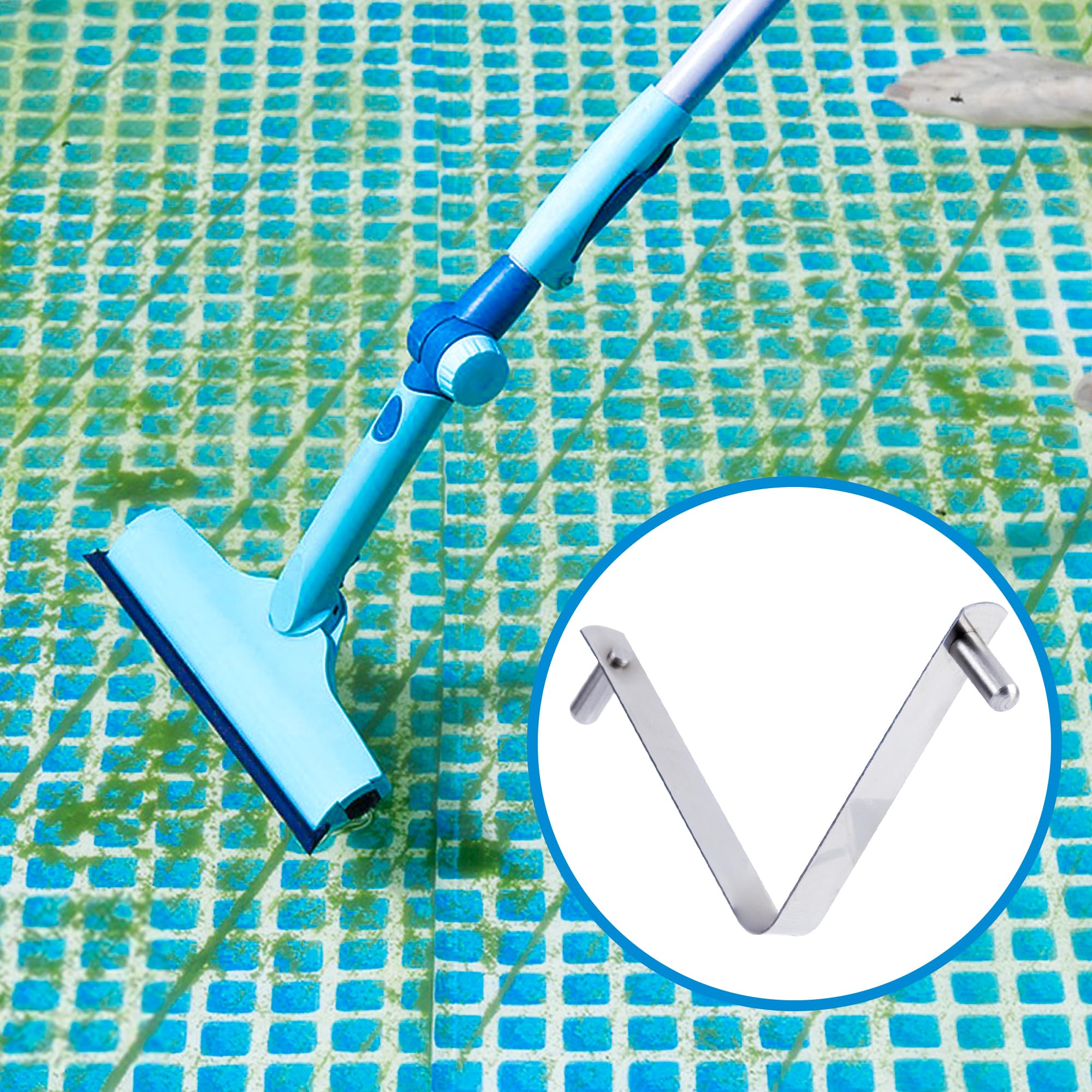 Mcduyant clip works with brush and net attachments during cleaning