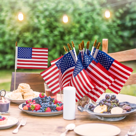 MCFULL outdoor mini USA flag made of polyester for yard decoration