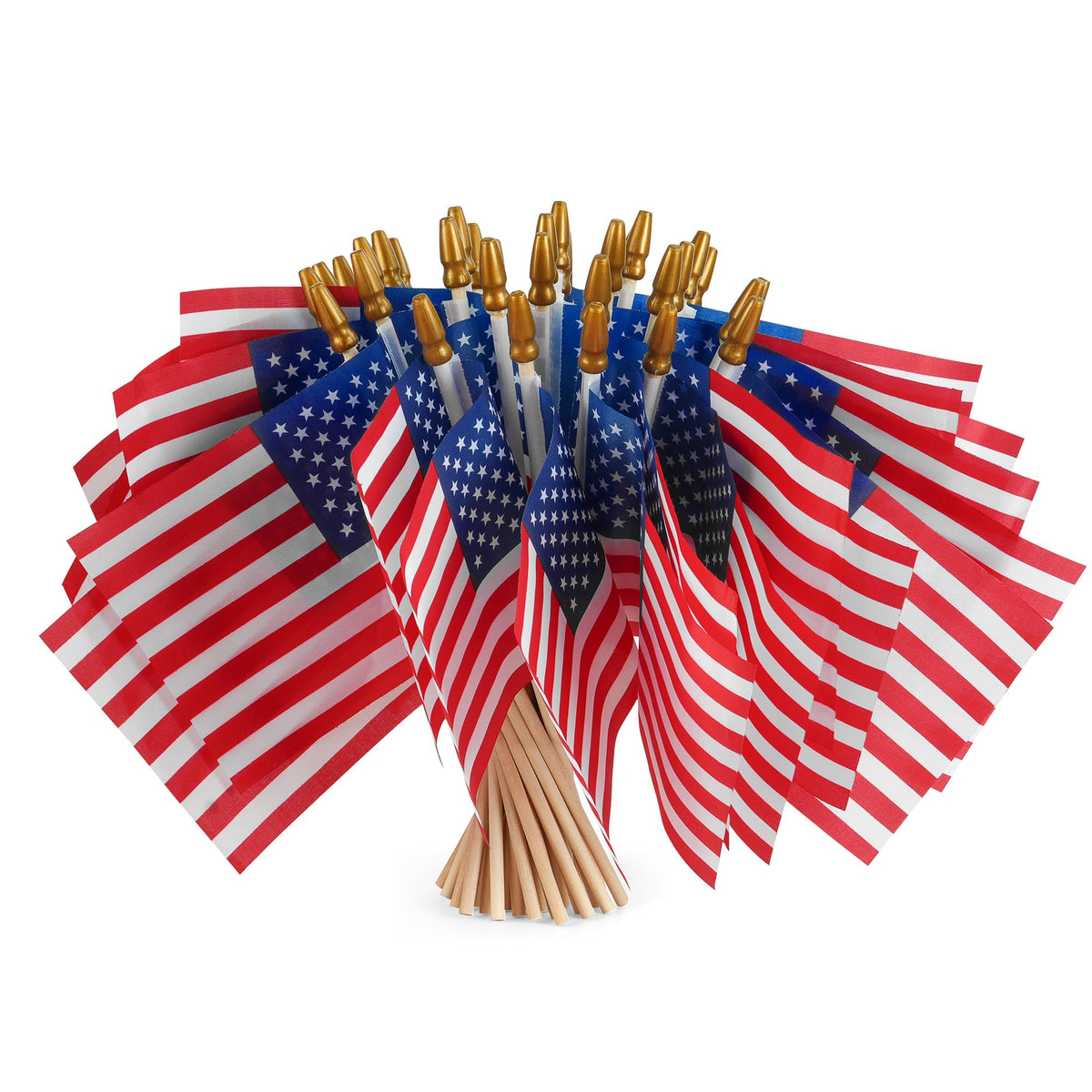 MCFULL small American flag on a stick for 4x6 outdoor display
