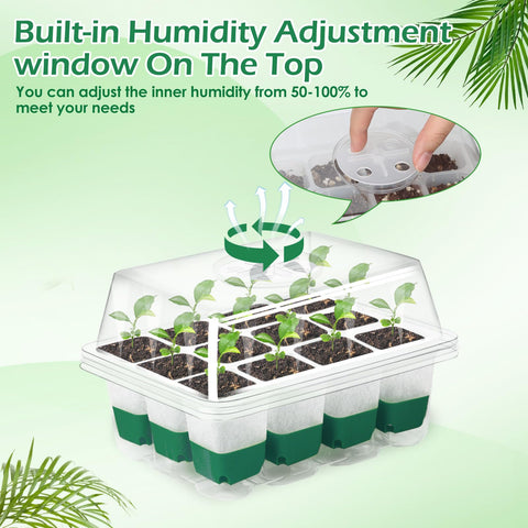McKanti dome with adjustable vent supports temperature and humidity control.