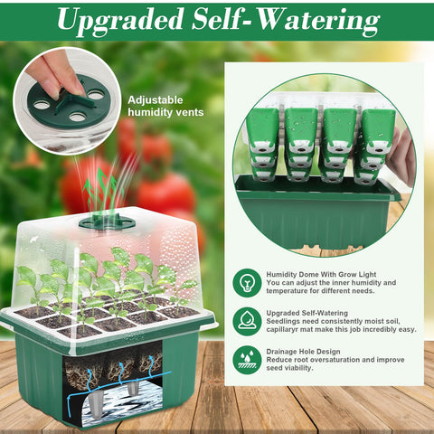 Mckanti humidity dome with adjustable vent for seedling microclimate