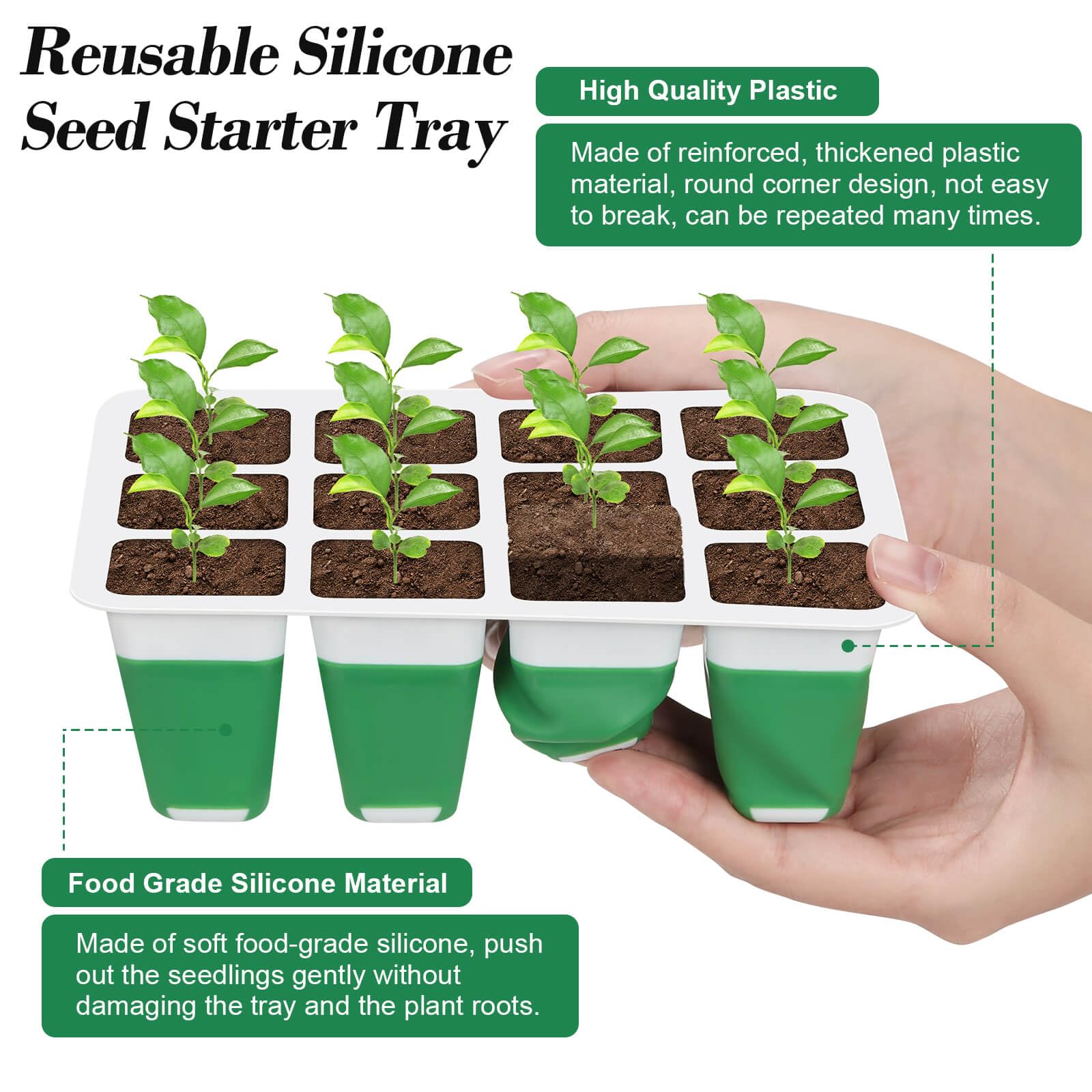 Mckanti silicone cell base tray reusable and gentle on roots
