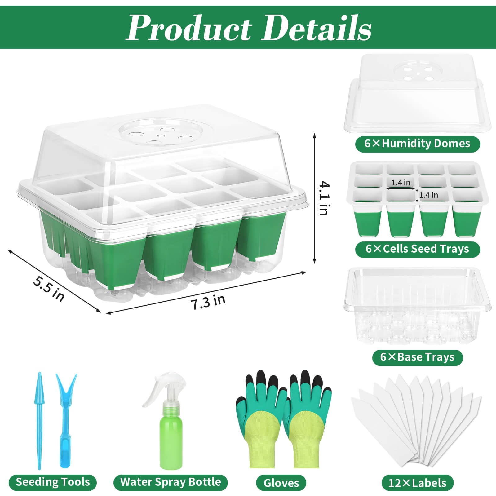 Mckanti silicone seed cells with drainage – gentle, stress-free transplanting.