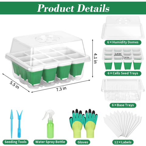 Mckanti silicone seed cells with drainage – gentle, stress-free transplanting.
