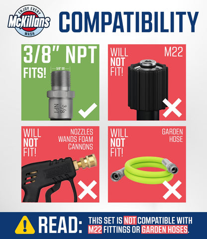 McKillans 3 8 NPT male plug showing solid connection