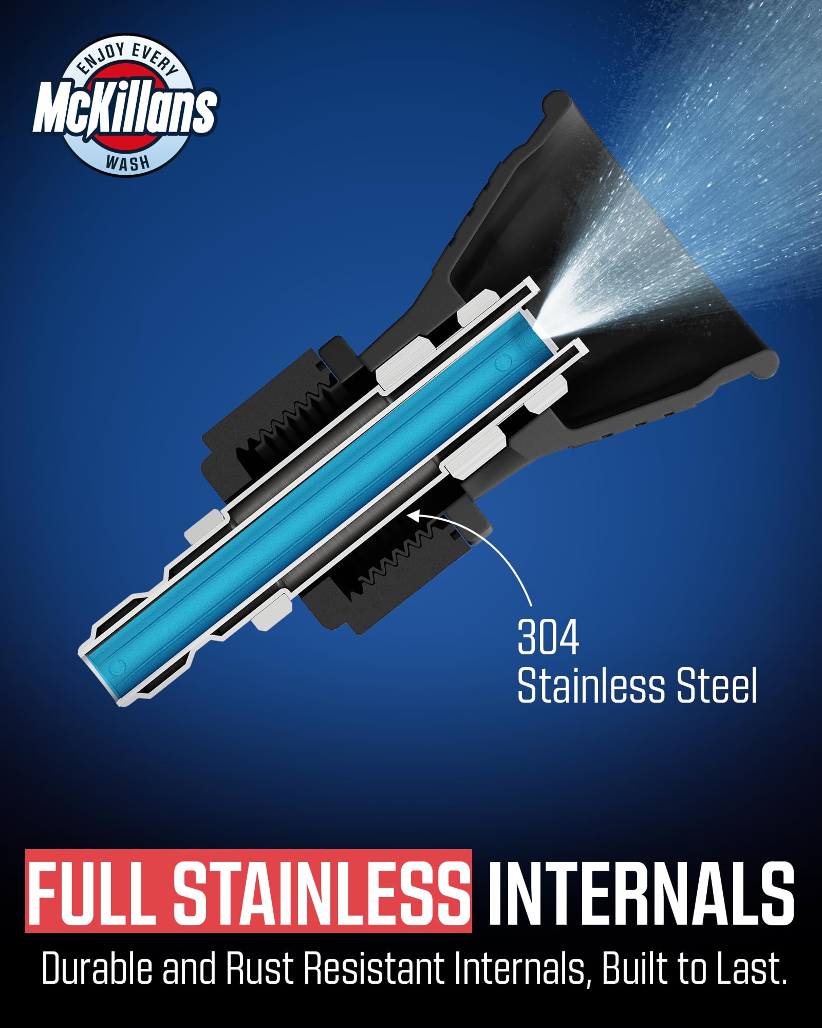 McKillans 4.0 orifice detail supports consistent, efficient cleaning results.