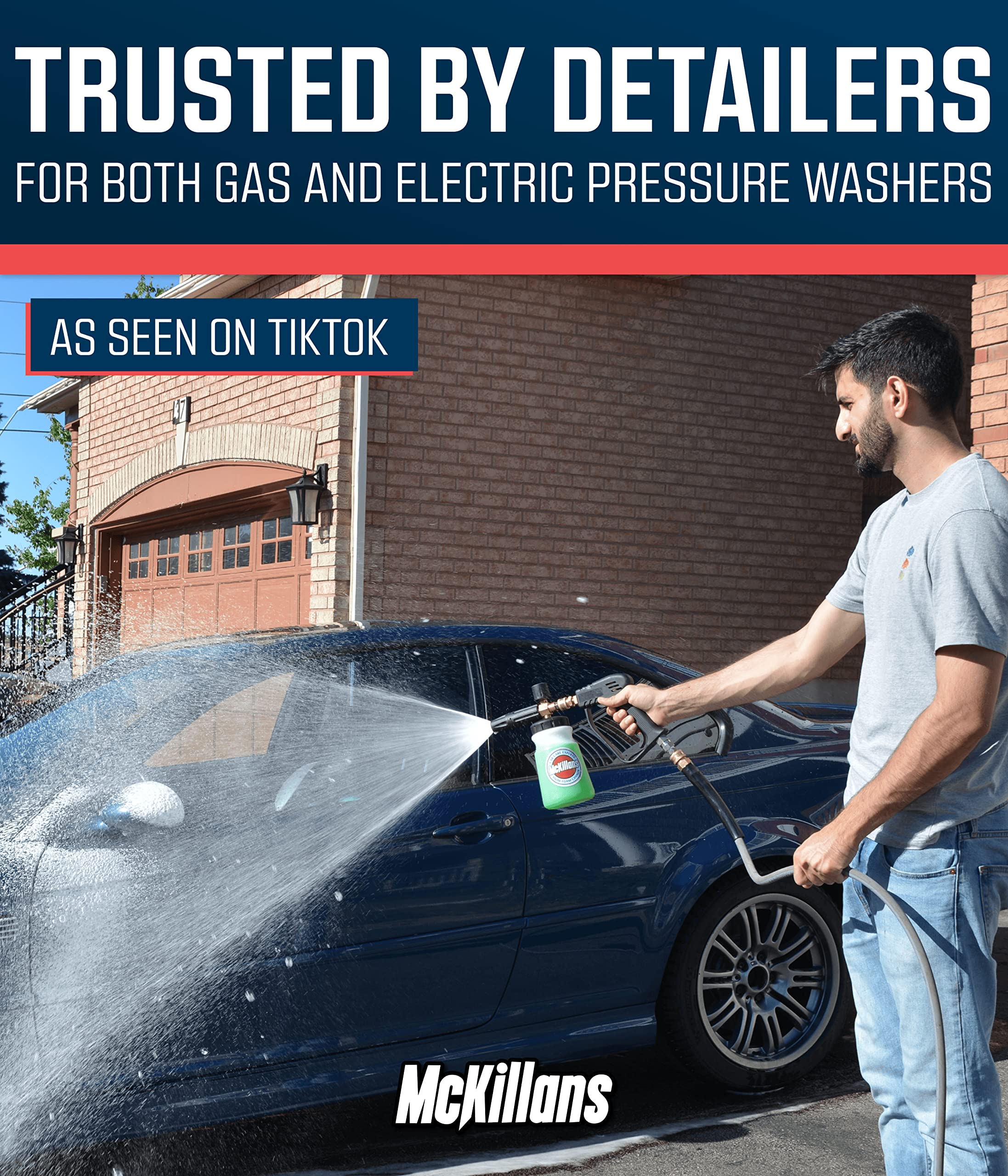 McKillans adjustable foam thickness lets you customize cleaning power.