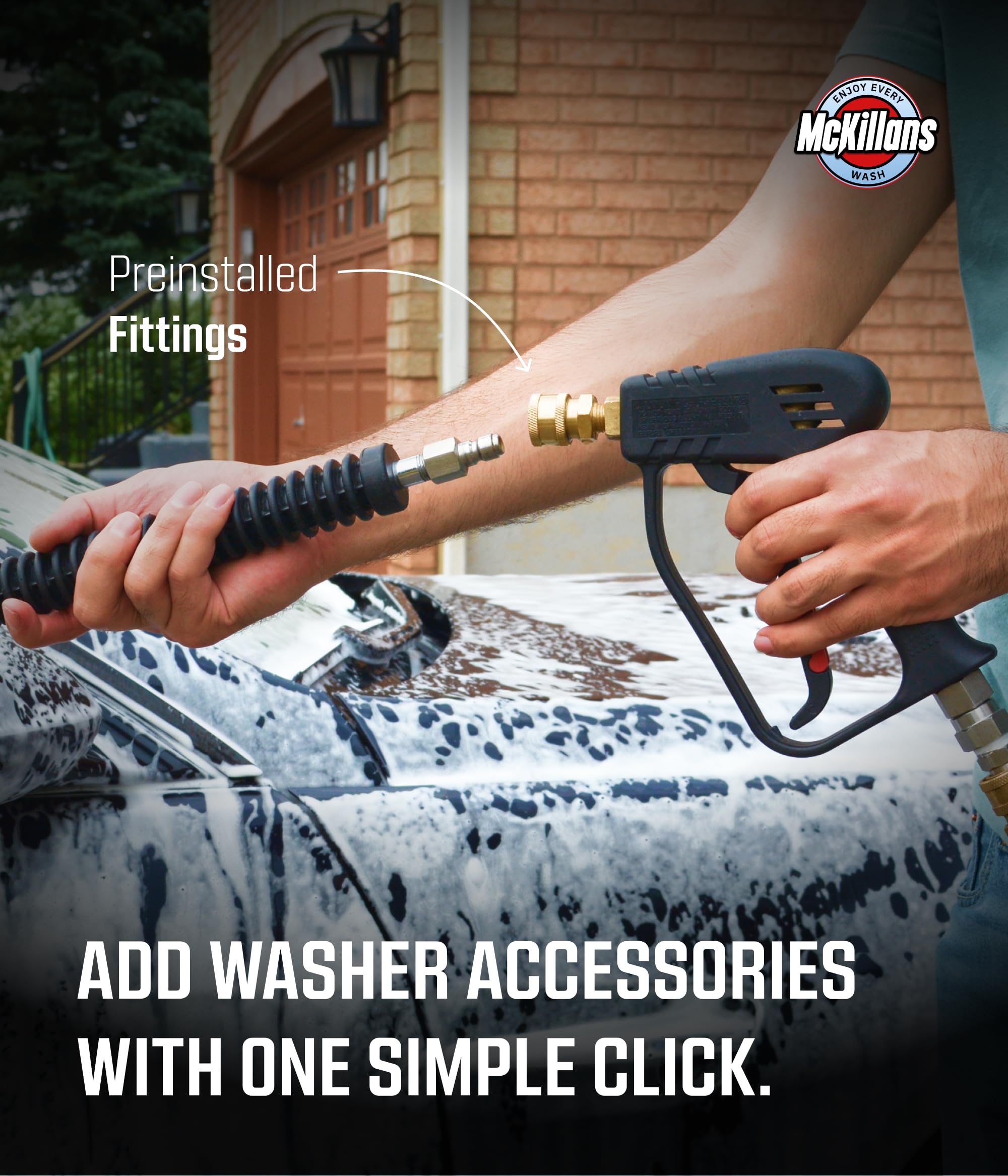 McKillans brass and stainless fittings highlight durable construction