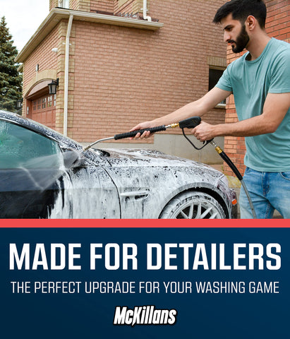 McKillans compact 21-inch design enables smooth, controllable vehicle rinsing.