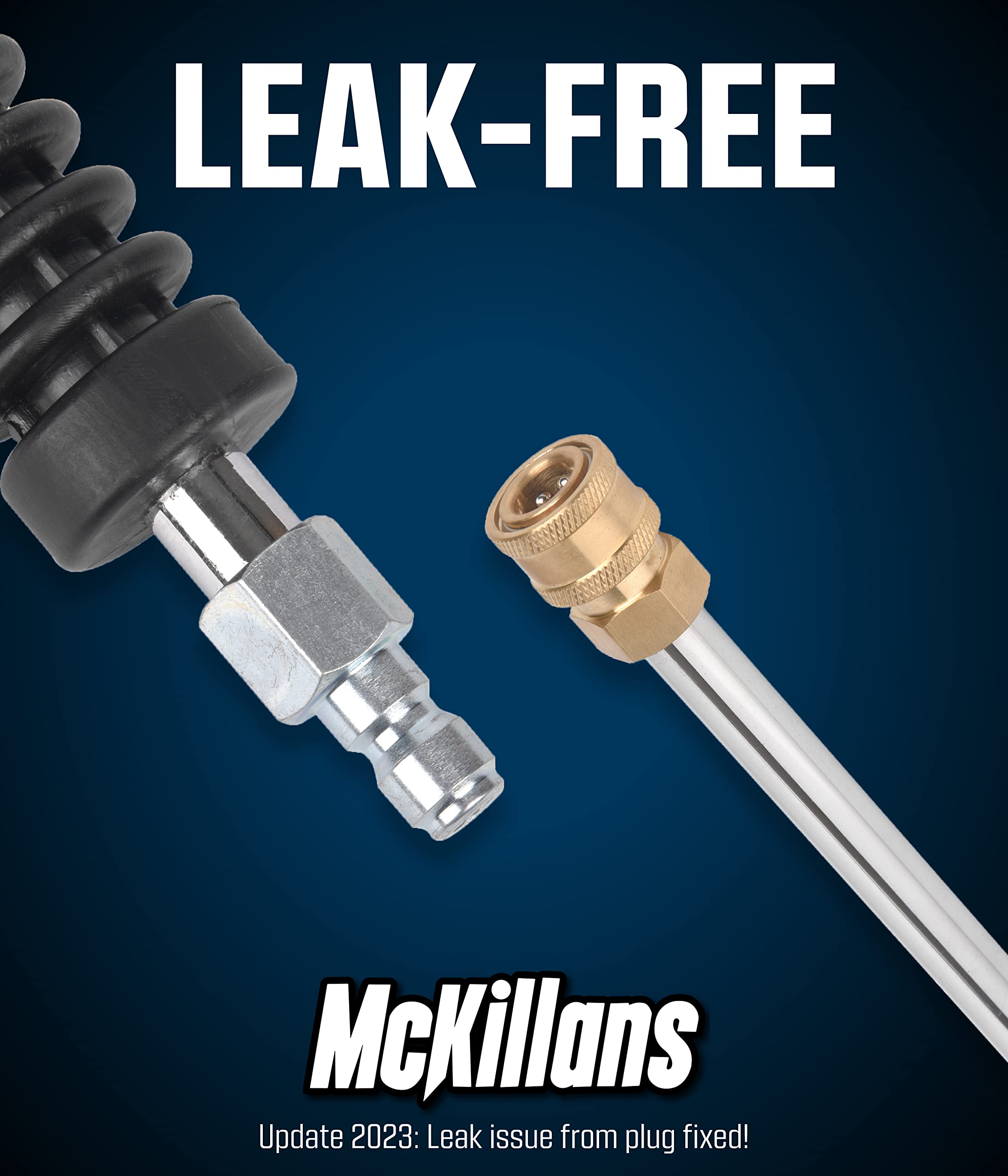 McKillans ergonomic wand design helps reach roof areas during washes
