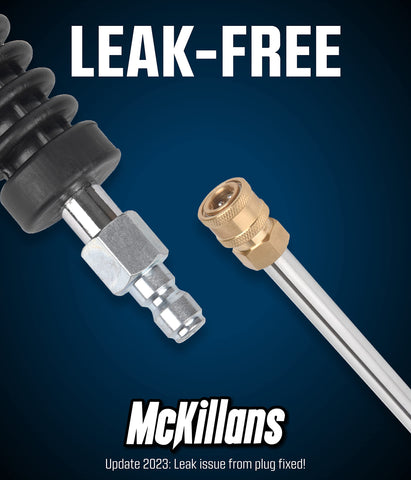 McKillans ergonomic wand design helps reach roof areas during washes