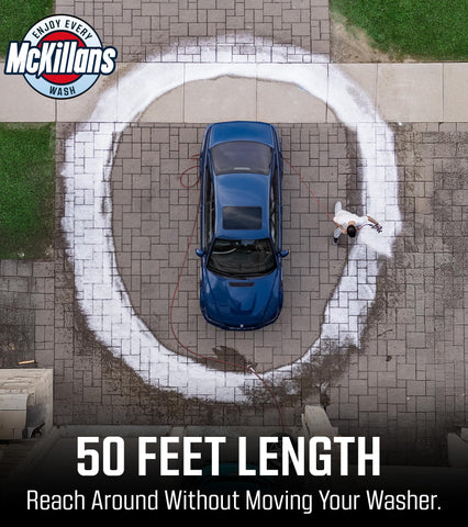 Kink-resistant flexible design of McKillans hose in use