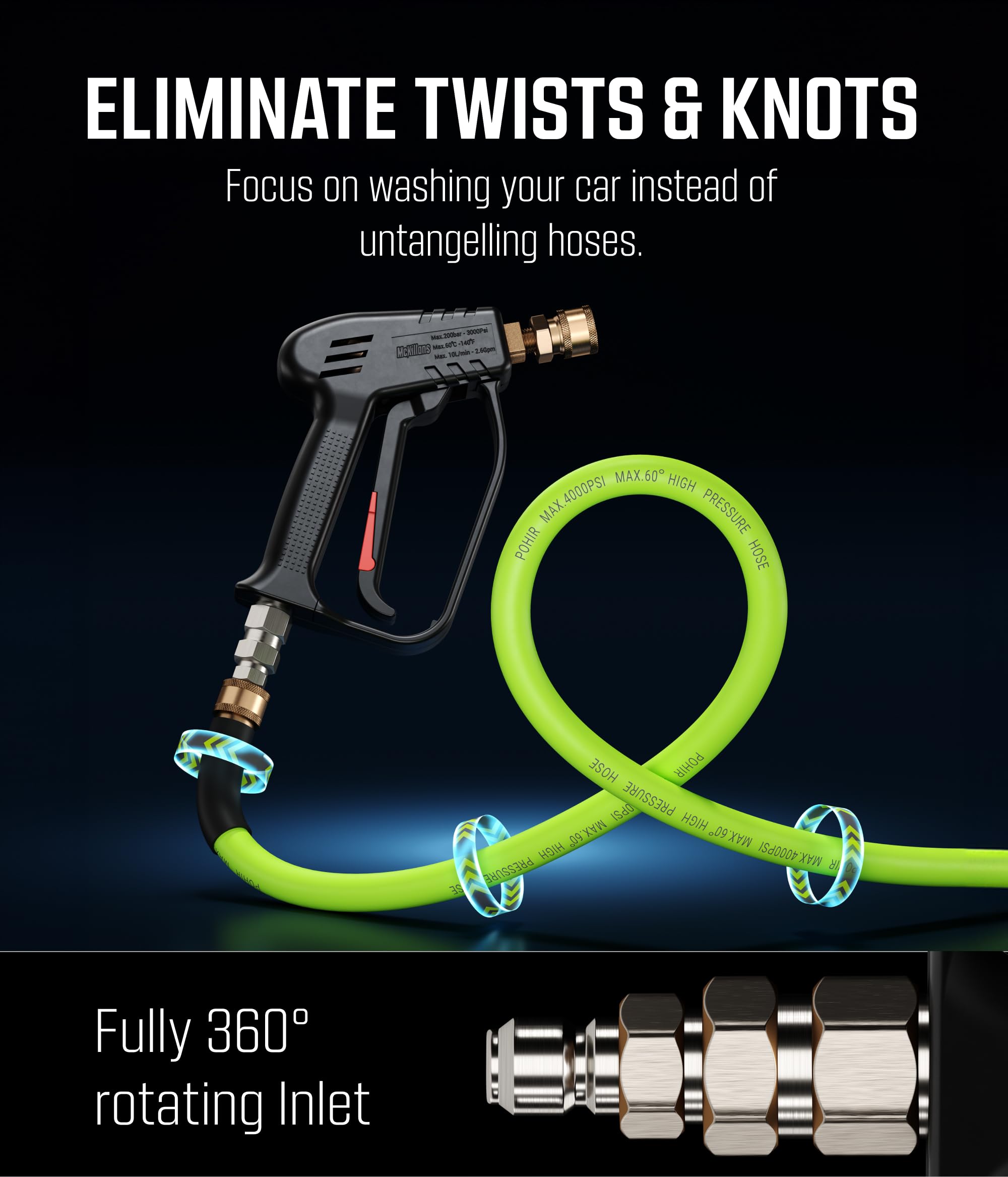 McKillans lightweight pull trigger enabling comfortable one-handed use