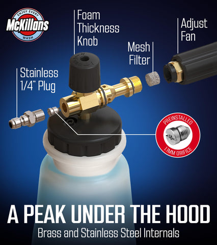 McKillans preinstalled fittings ensure quick setup with no extra sealing steps.