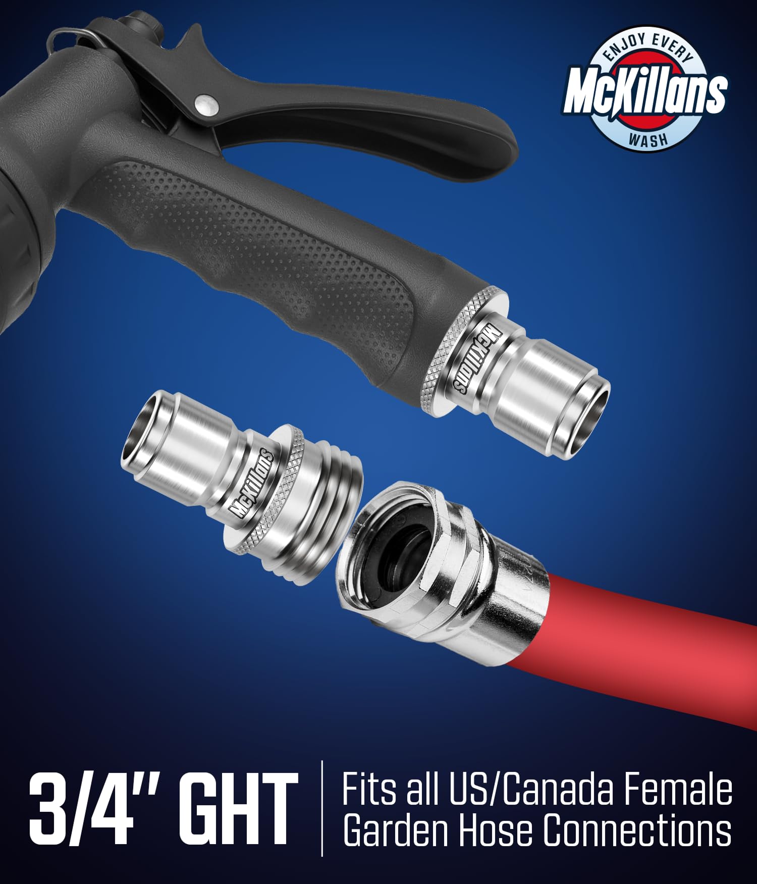 McKillans quick connect coupler compatibility demonstrates seamless integration with existing setups.