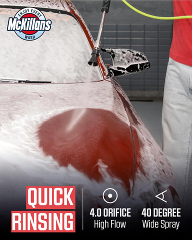 McKillans stainless steel construction nozzle ensures long-lasting cleaning performance.