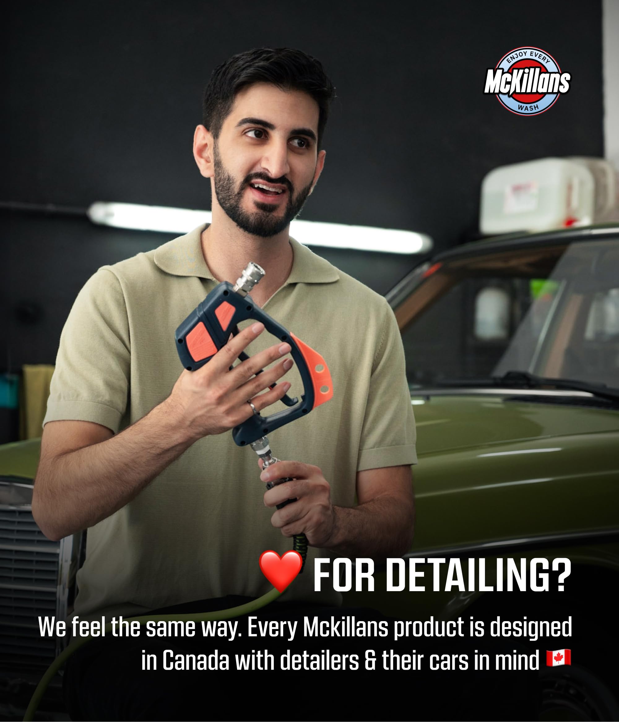 McKillans wall organizer includes preinstalled fittings for easy setup.
