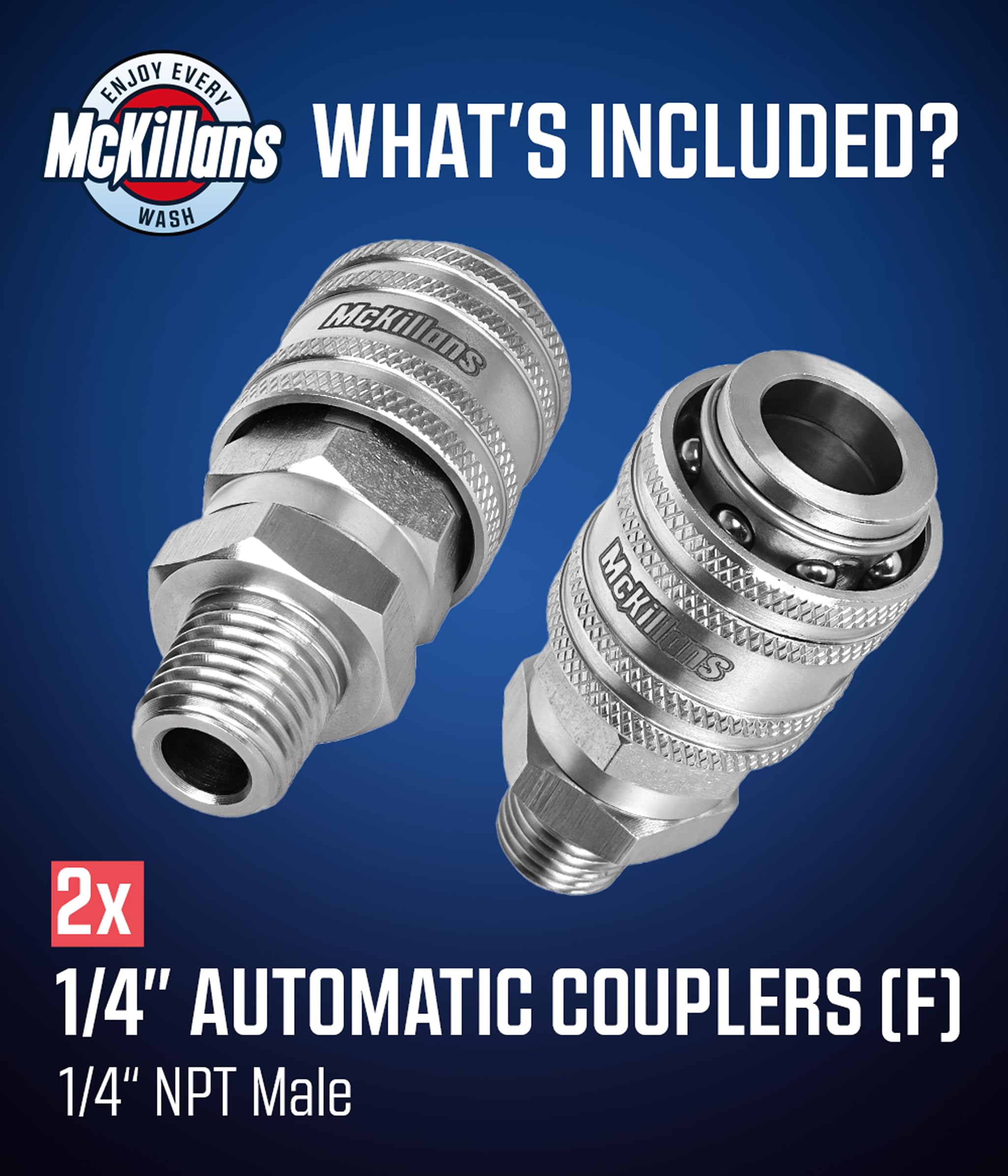 McKillans teflon tape included supports tidy, leak-free installation.
