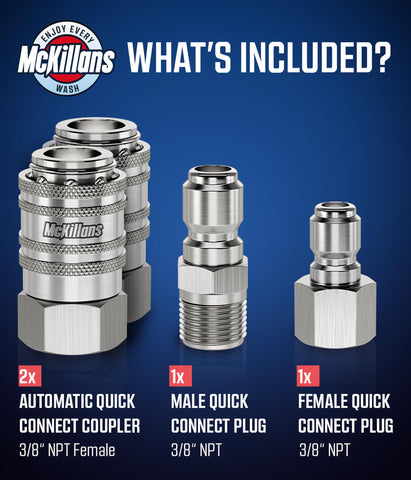 Closeup of Viton o-rings on McKillans fittings for long lasting seals