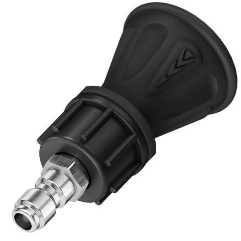 McKillans warranty information highlighting residential confidence for the nozzle.