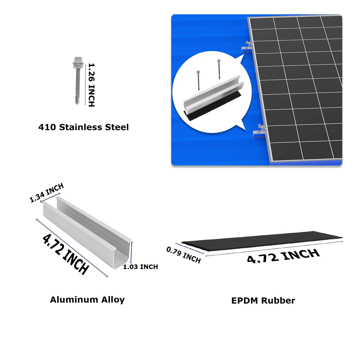 MCOOH end clamp ensures precise fit for panel edges and reliable corners.