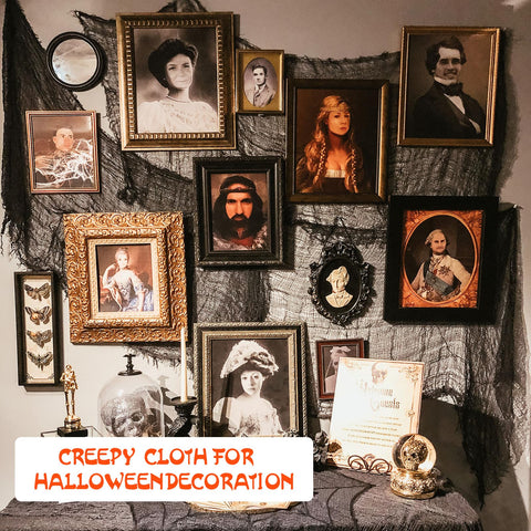 Mcupper lightweight gauze for indoor and outdoor Halloween decor setups