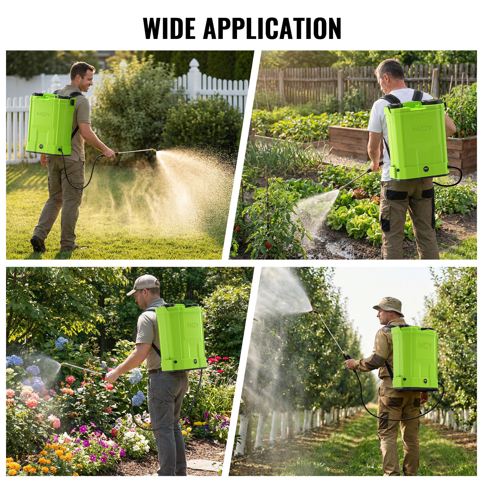 MCY ergonomic backpack design reduces strain during long spraying sessions