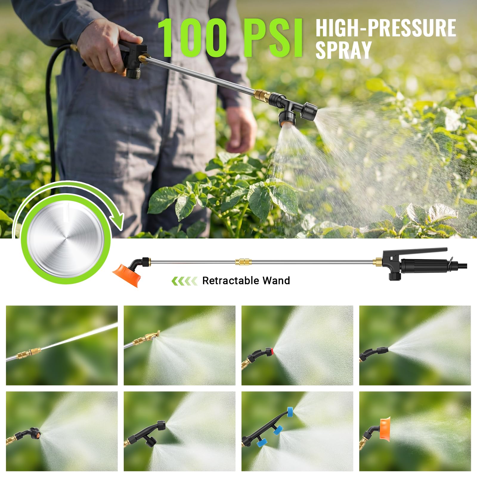 MCY telescopic wand extended to reach high or distant targets