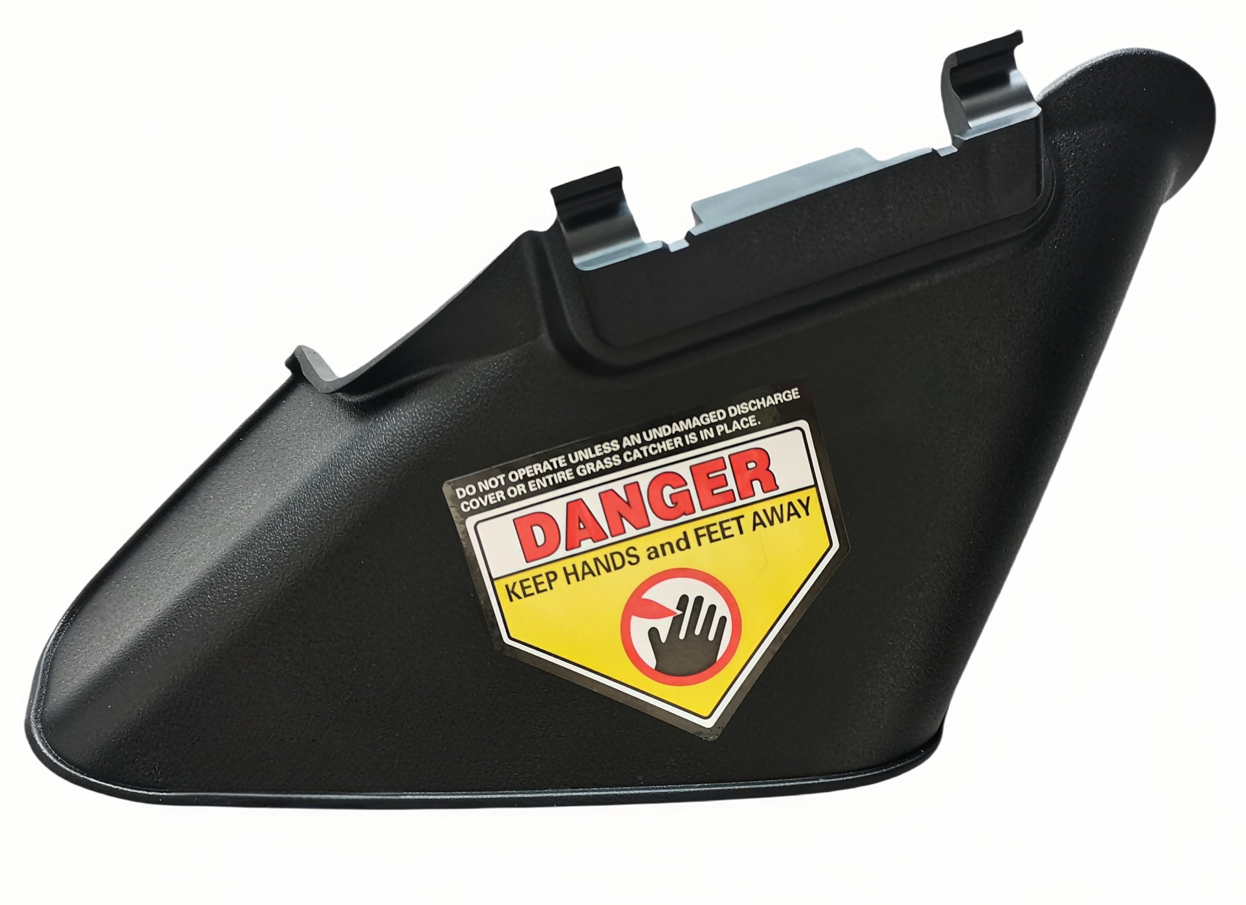 MDANNO side discharge chute for 731-07486 with clean grass dispersion.