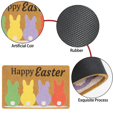 Mealah 17x29 inch mat fits standard entryways with ease.