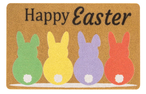 Mealah Easter Bunny doormat adds festive outdoor appeal for your entry.