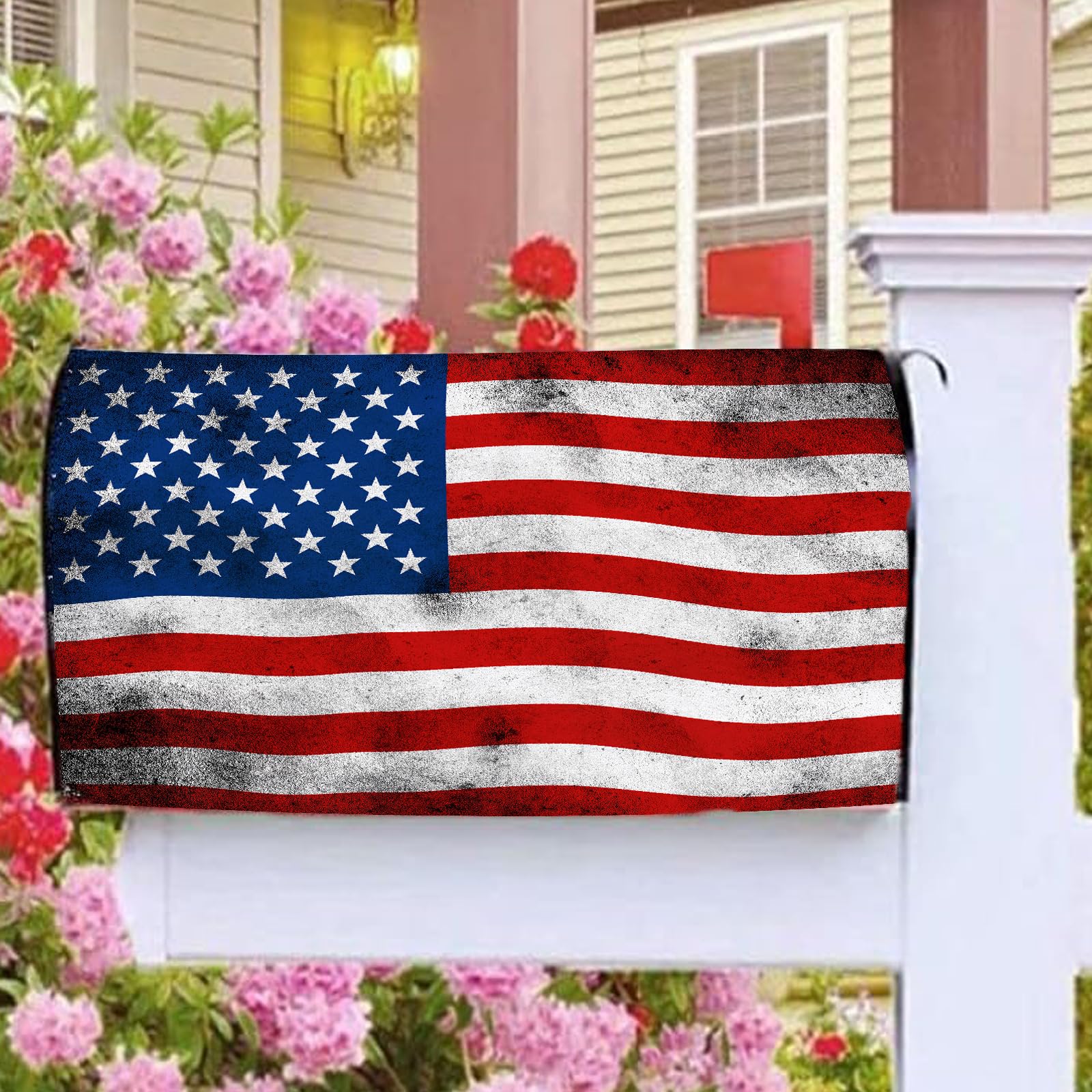 Mealah easy-install mailbox wrap attaches without tools thanks to a magnetic surface.