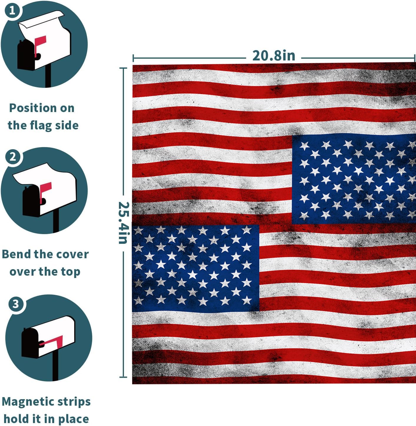 Mealah magnetic PVC mailbox cover is waterproof and durable for outdoor use.