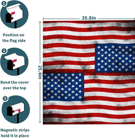 Mealah magnetic PVC mailbox cover is waterproof and durable for outdoor use.