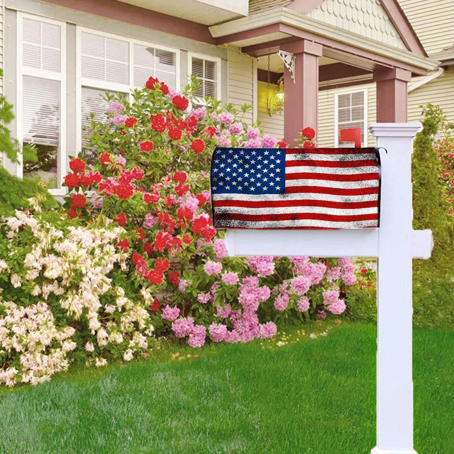 Mealah reusable seasonal mailbox wrap swaps for year-round decor versatility.
