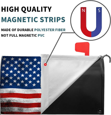 Mealah US flag mailbox wrap adds festive charm to entryways and yards.