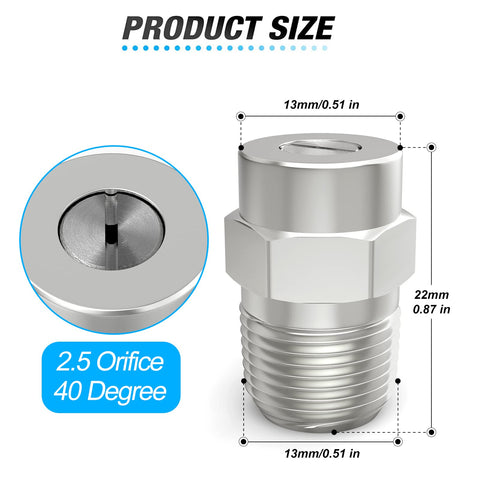 MEANLIN 1-4-in NPT threaded tip ready for quick attachment to water guns.