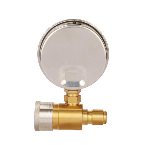 Measureman 0-5000 psi range enables versatile high-pressure measurements.